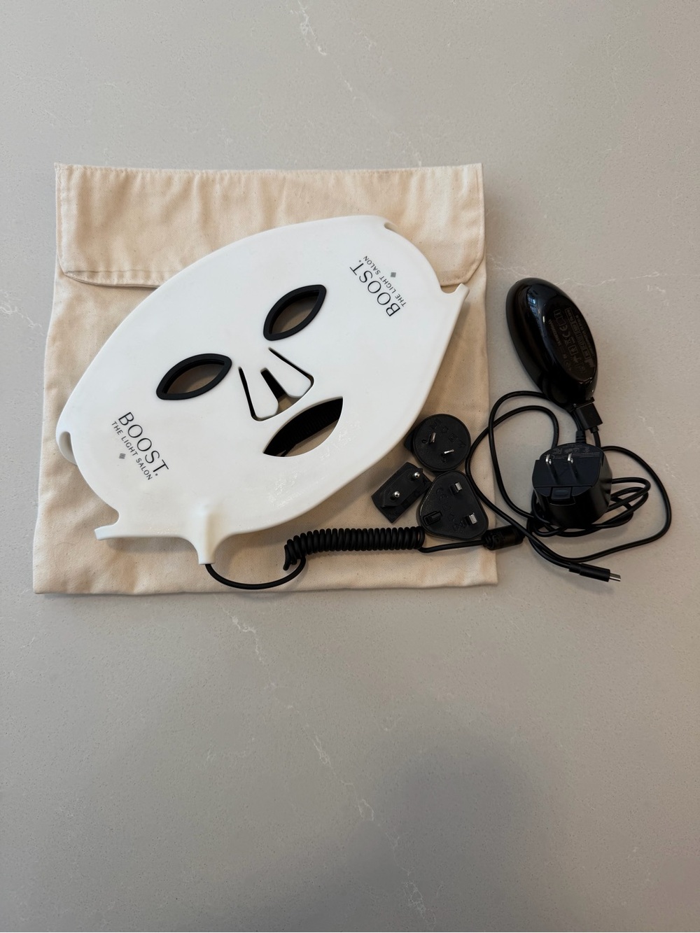 The Light Salon BOOST LED Facial Mask in White